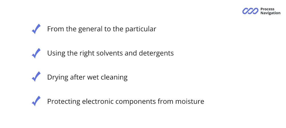 Basic principles of quality cleaning in CIL