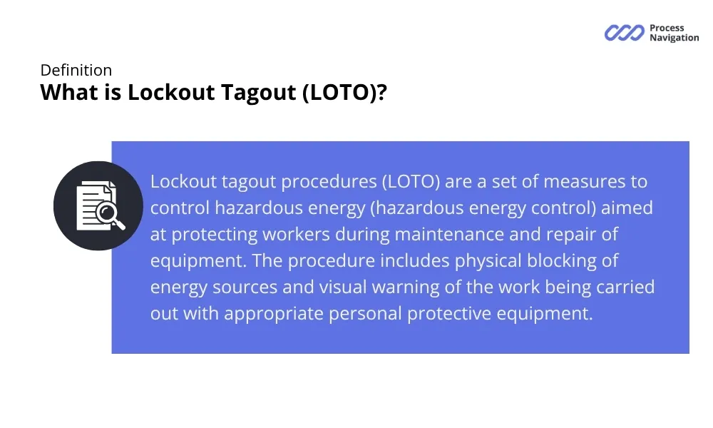 Definition of LOTO procedures