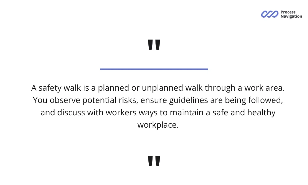 Safety walk meaning
